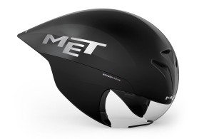 MET kask czasowy Drone Wide Body II, czarny metalik
