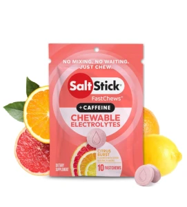 SaltStick Fastchews tabletki z solą, cytrusowe z kofeiną
