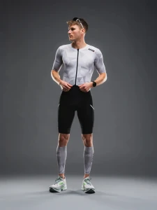 Fusion strój triathlonowy TEMPO! Two Suit White/Grey