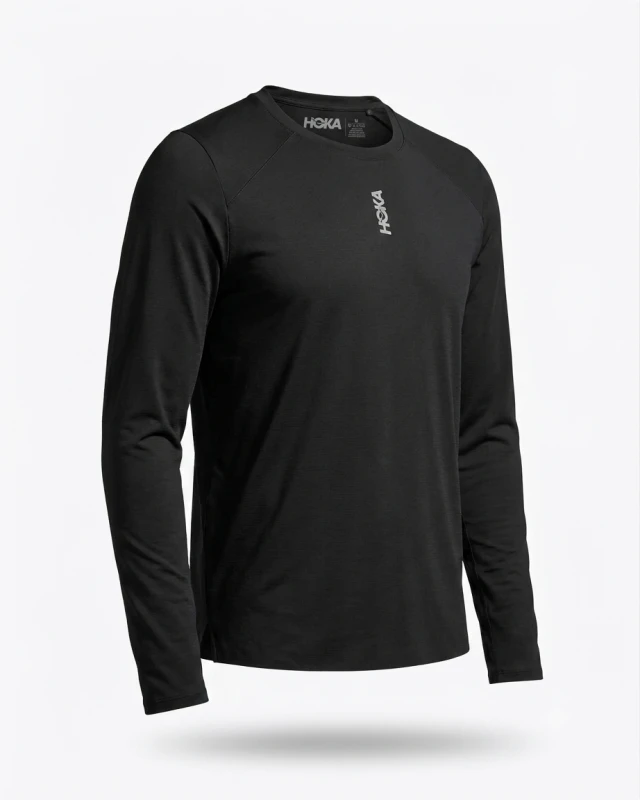 HOKA koszulka biegowa Long Sleeve, czarna (id: 4418)