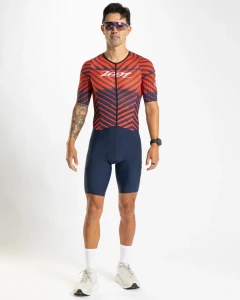 Strój triathlonowy męski ZOOT Aero Full Zip Racesuit West