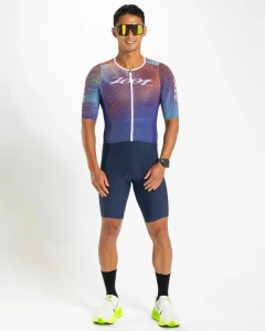 Strój triathlonowy męski ZOOT Aero Full Zip Racesuit Hayes