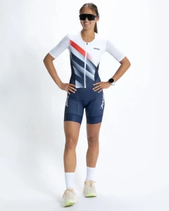 Strój triathlonowy damski ZOOT Aero Full Zip Rouler