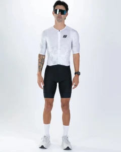 ZOOT męski strój triathlonowy Elite P1 Aero Full Zip Racesuit - Sonic White