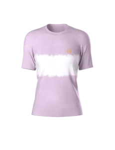 Compressport koszulka biegowe Performance SS T-Shirt, orchid/apricot