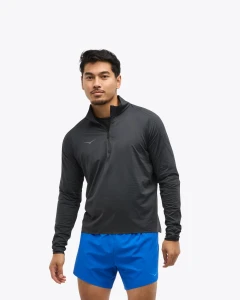 HOKA bluza biegowa Glidetech Quater Zip, black