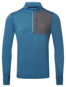 Ronhill bluza biegowa Tech Winter 1/2 Zip, niebieska
