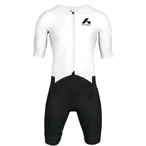 Surpas męski strój triathlonowy Pursue 2 Speedsuit LD biało-czarny
