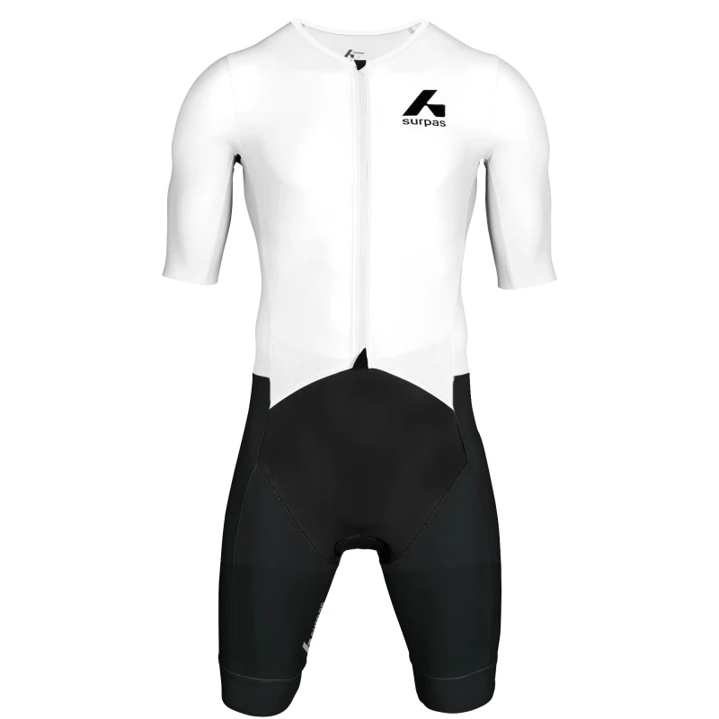 Surpas męski strój triathlonowy Pursue 2 Speedsuit LD biało-czarny