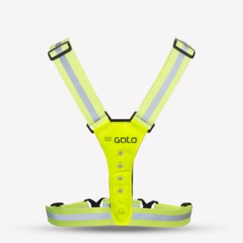 Szelki odblaskowe dla dzieci GATO LED SAFER SPORT żółte.JPG