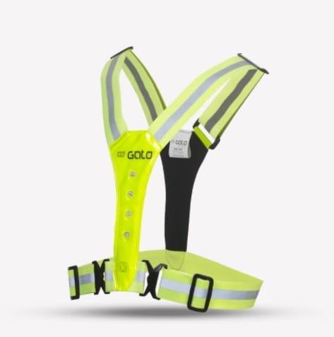 Szelki odblaskowe dla dzieci GATO LED SAFER SPORT żółte.JPG