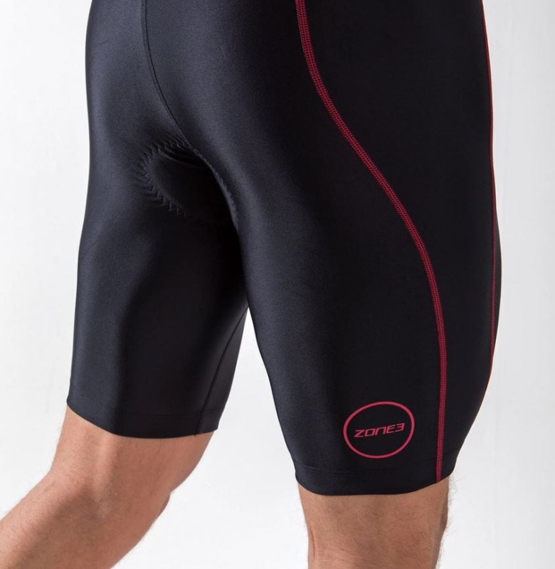 Zone3 Spodenki triathlonowe Men's Activate Tri Shorts czarneczerwone 202404410 (4).JPG