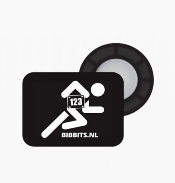 BibBits magnesy na numer startowy Keep Running czarne (1).JPG