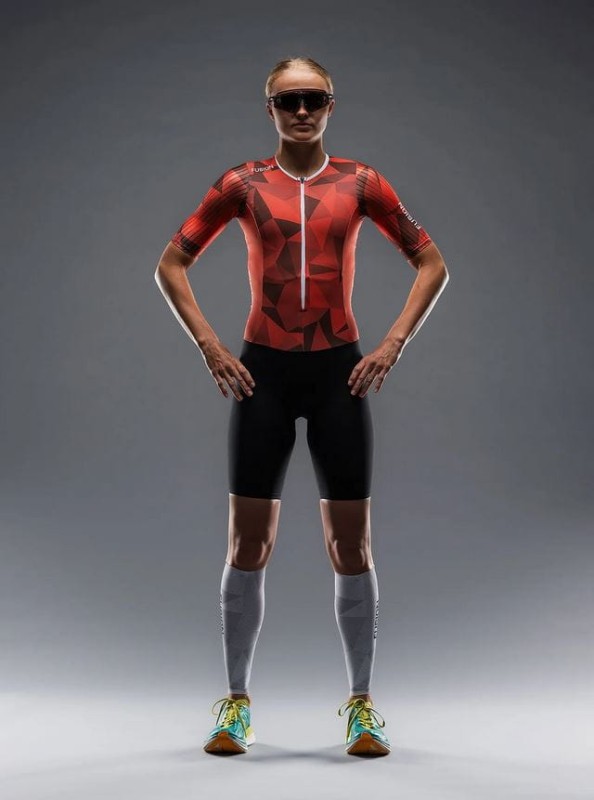 Fusion damski strój triathlonowy TEMPO! One red rust  (1).JPG
