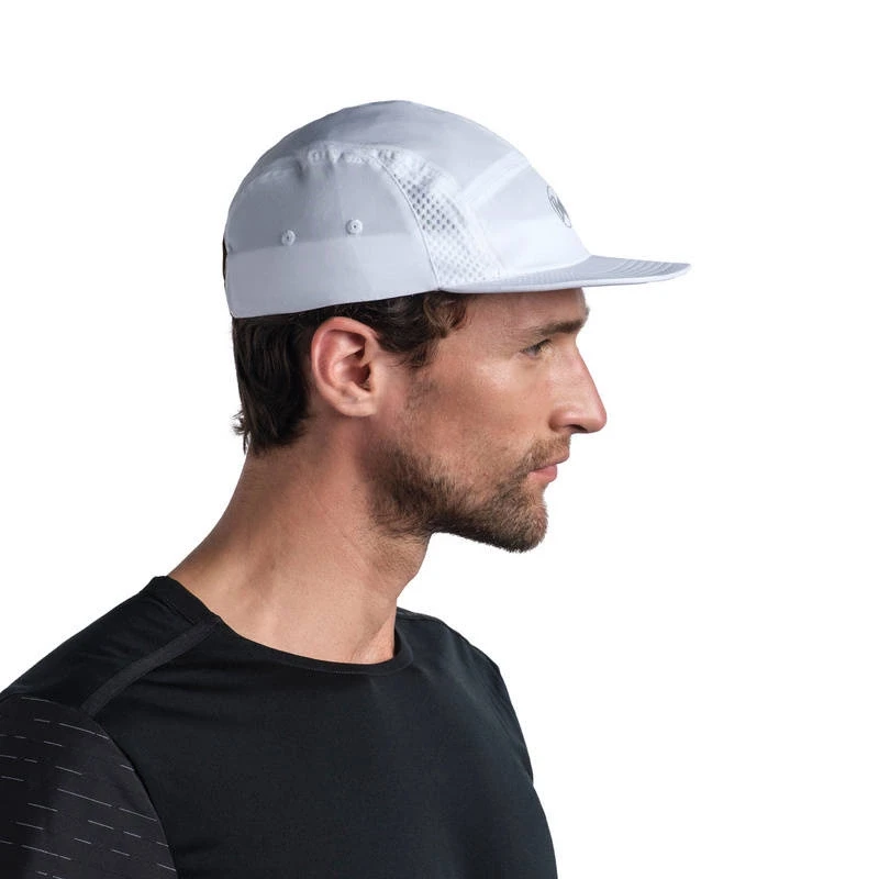 Buff_czapka z daszkiem 5 panel go cap solid white4.webp